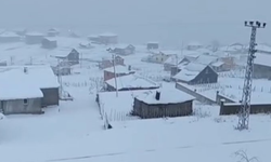 Giresun yaylaları beyaza büründü