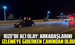 Rize'de acı olay: Arkadaşlarını izlemeye giderken canından oldu