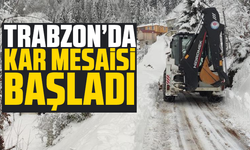 Trabzon'da belediye ekiplerinin kış mesaisi başladı