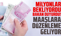 Milyonlar bekliyordu, bakan duyurdu! Maaşlara düzenleme geliyor