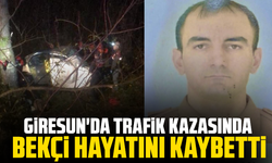 Giresun'da trafik kazasında bekçi hayatını kaybetti