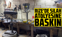 Rize'de silah atölyesine baskın