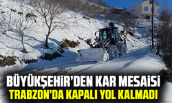 Büyükşehir’den Kar Mesaisi: Trabzon’da Kapalı Yol Kalmadı
