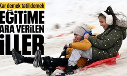 Kar yağışı nedeniyle birçok ilde 12 Ocak'ta eğitime ara verildi