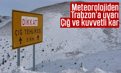 Meteorolojiden Trabzon’a uyarı: Çığ ve kuvvetli kar