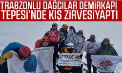 Trabzonlu Dağcılar Demirkapı Tepesi’nde Kış Zirvesi Yaptı