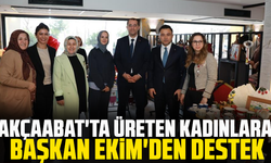 Akçaabat'ta üreten kadınlara Başkan Ekim'den destek