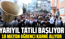Okullarda yarıyıl tatili için son ders zili bugün çalacak