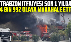 Trabzon İtfaiyesi son 1 yılda 4 bin 992 olaya müdahale etti
