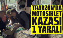 Trabzon'da motosiklet kazası: 1 yaralı