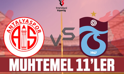 Antalyaspor - Trabzonspor muhtemel 11'ler