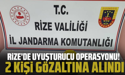 Rize’de uyuşturucu operasyonu! 2 kişi gözaltına alındı