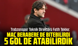 Fatih Tekke "Maç berabere de bitebilirdi 5 gol de atabilirdik"