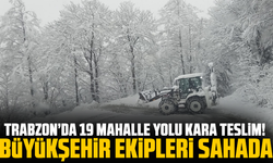 Trabzon’da 19 Mahalle Yolu Kara Teslim! Büyükşehir Ekipleri Sahada