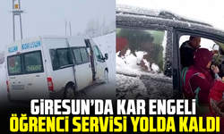 Giresun’da Kar Engeli: Öğrenci Servisi Yolda Kaldı