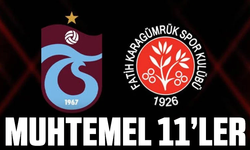 Trabzonspor - Karagümrük muhtemel 11'ler