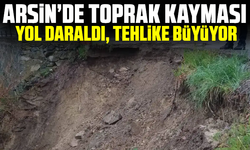 Arsin’de Toprak Kayması: Yol Daraldı, Tehlike Büyüyor