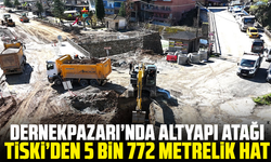 Dernekpazarı’nda altyapı atağı: TİSKİ’den 5 Bin 772 metrelik hat