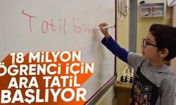 Okullarda ikinci dönem ara tatili bugün başlıyor