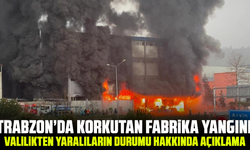 Trabzon’da korkutan fabrika yangını: Valilikten yaralıların durumu hakkında açıklama