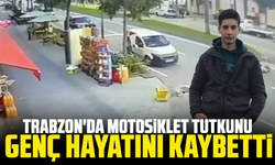 Trabzon'da motosiklet tutkunu genç hayatını kaybetti