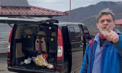 Trabzon'da yayla yolunda şaşırtan görüntü