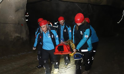 Maden ocağındaki göçük tatbikatı gerçeği aratmadı