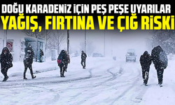 Doğu Karadeniz için peş peşe uyarılar: Yağış, fırtına ve çığ riski