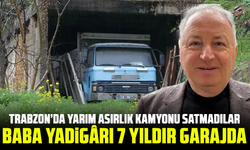 Trabzon’da yarım asırlık kamyonu satmadılar: Baba yadigârı 7 yıldır garajda