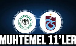 Konyaspor - Trabzonspor muhtemel 11'ler