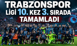 Trabzonspor ligi 10. kez 3. sırada tamamladı