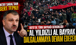 ODTÜ’de Türk bayrağı gerginliği! Oktay Saral’dan sert tepki