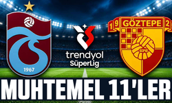 Trabzonspor - Göztepe muhtemel 11'ler