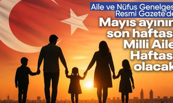 Aile ve Nüfus On Yılı Genelgesi Resmi Gazete'de