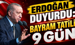 Kurban bayramı tatili 9 gün oldu