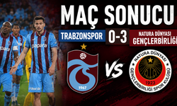 Maç sonucu Trabzonspor 0-3 Natura Dünyası Gençlerbirliği