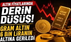 Altın fiyatlarında derin düşüş: Gram altın 6 bin liranın altına geriledi