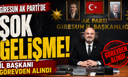 Giresun AK Parti'de şok gelişme! il başkanı görevden alındı