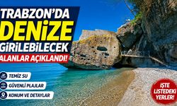 Trabzon'da denize girilebilecek alanlar açıklandı!