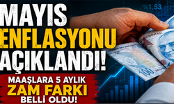 Mayıs enflasyonu açıklandı! Maaşlara 5 aylık zam farkı belli oldu