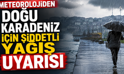 Meteorolojiden Doğu Karadeniz için şiddetli yağış uyarısı