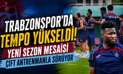 Trabzonspor'da Tempo Yükseldi! Yeni Sezon Mesaisi Çift Antrenmanla Sürüyor