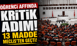 Öğrenci affında kritik adım: 13 madde Meclis'ten geçti