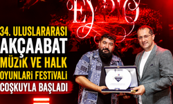 34. Uluslararası Akçaabat Müzik ve Halk Oyunları Festivali Coşkuyla Başladı