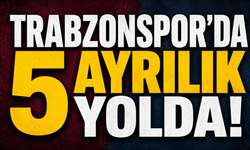Trabzonspor'da 5 ayrılık yolda!