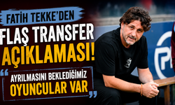 Fatih Tekke'den flaş transfer açıklaması: Ayrılmasını beklediğimiz oyuncular var