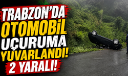 Trabzon'da otomobil uçuruma yuvarlandı: 2 Yaralı