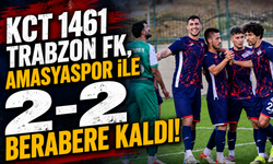 KCT 1461 Trabzon FK, Amasyaspor FK ile 2-2 berabere kaldı