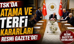 TSK'da atama ve terfi kararları Resmi Gazete'de