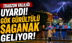 Trabzon Valiliği uyardı! Gök gürültülü sağanak geliyor